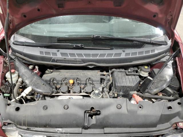 19XFA16629E042411 - 2009 HONDA CIVIC LX-S Կարմիր լուսանկար 11