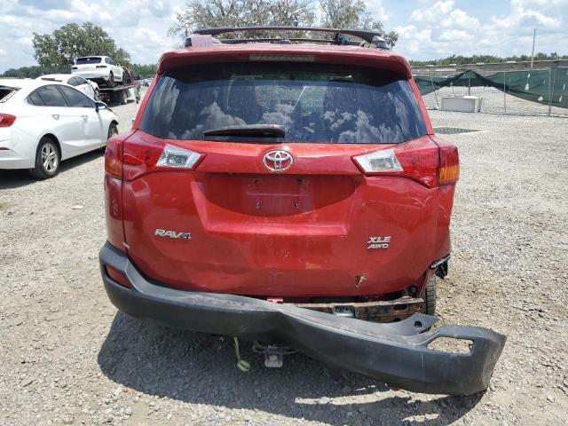 JTMRFREVXFD171922 - 2015 TOYOTA RAV4 XLE RED photo 6
