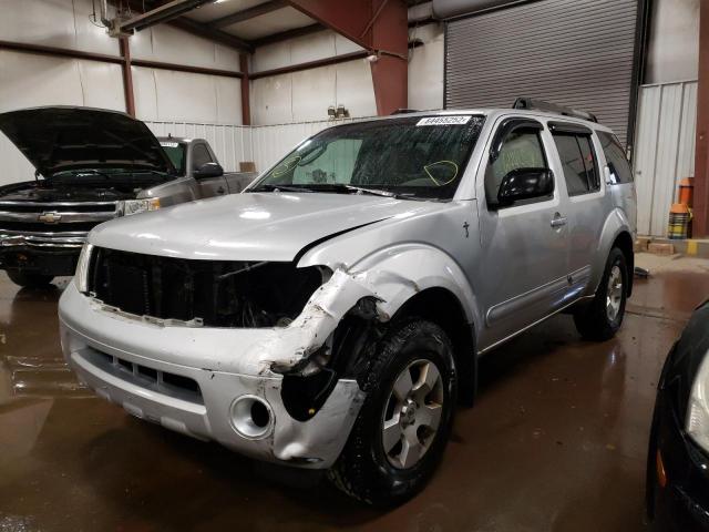 5N1AR18W37C642788 - 2007 NISSAN PATHFINDER SILVER photo 2