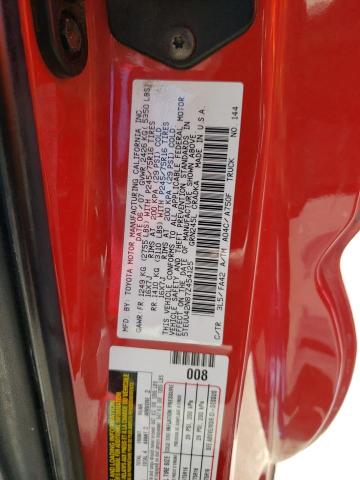 5TEUU42N87Z454125 - 2007 TOYOTA TACOMA ACCESS CAB წითელი ფოტო 12