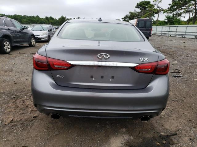 JN1EV7AR7KM559718 - 2019 INFINITI Q50 LUXE SILVER photo 6