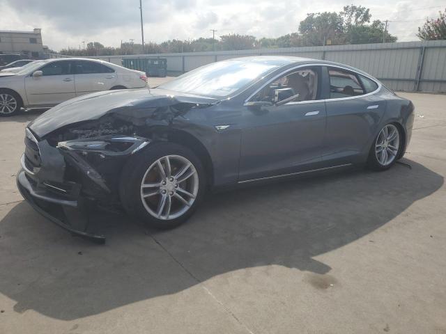 5YJSA1DG5DFP08478 - 2013 TESLA MODEL S GRAY photo 1