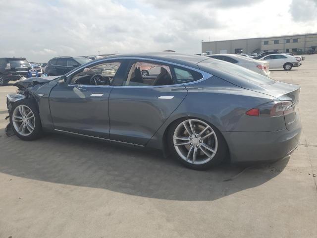 5YJSA1DG5DFP08478 - 2013 TESLA MODEL S GRAY photo 2