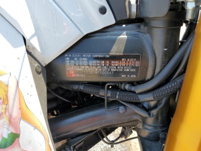 JS1C533B1M7100547 - 2021 SUZUKI GSX-S750 M TWO TONE photo 10