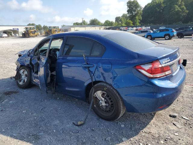19XFB2F59EE002377 - 2014 HONDA CIVIC LX BLUE photo 2
