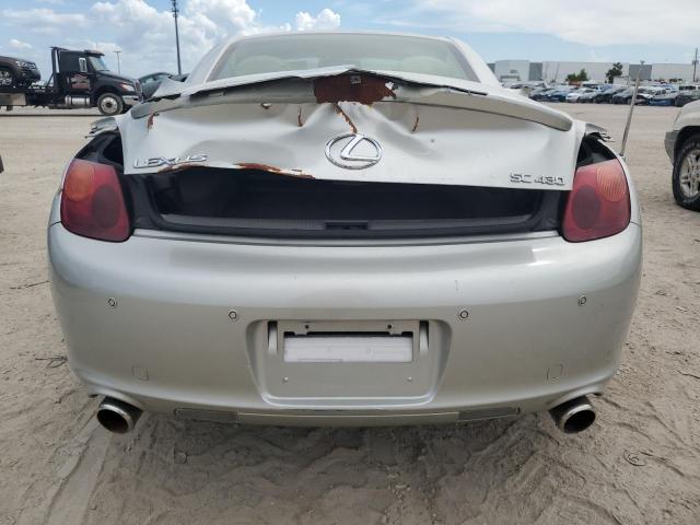 JTHFN48Y050071931 - 2005 LEXUS SC 430 SILVER photo 6