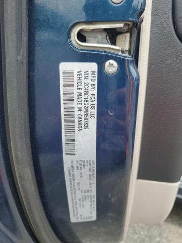 2C4RC1BG2MR597839 - 2021 CHRYSLER PACIFICA TOURING L BLUE photo 13