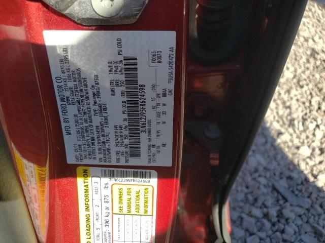 3LN6L2J95FR624598 - 2015 LINCOLN MKZ RED photo 10