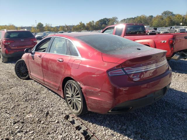 3LN6L2J95FR624598 - 2015 LINCOLN MKZ RED photo 3