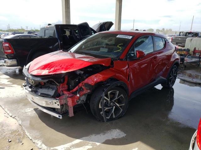 NMTKHMBX7MR126151 - 2021 TOYOTA C-HR XLE RED photo 1