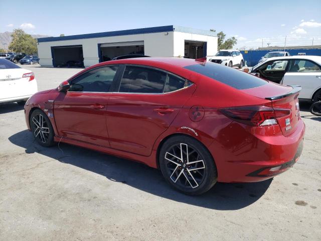 KMHD04LB7KU842914 - 2019 HYUNDAI ELANTRA SPORT RED photo 2