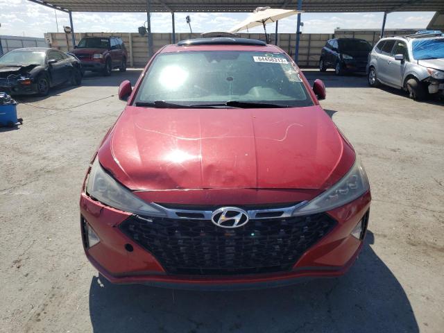 KMHD04LB7KU842914 - 2019 HYUNDAI ELANTRA SPORT RED photo 5