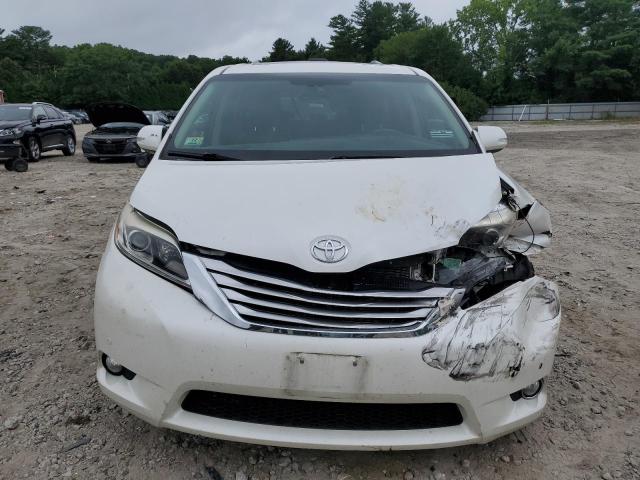 5TDDK3DC5FS107830 - 2015 TOYOTA SIENNA XLE WHITE photo 5