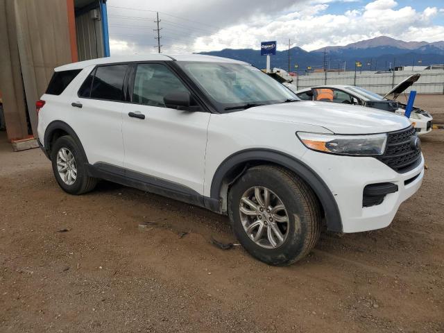 1FMSK8BB4LGC36318 - 2020 FORD EXPLORER WHITE photo 4