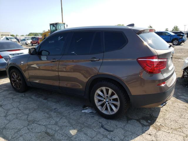 5UXWX9C52E0D30779 - 2014 BMW X3 XDRIVE28I BROWN photo 2