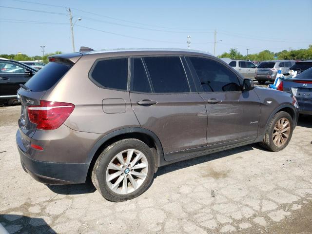 5UXWX9C52E0D30779 - 2014 BMW X3 XDRIVE28I BROWN photo 3