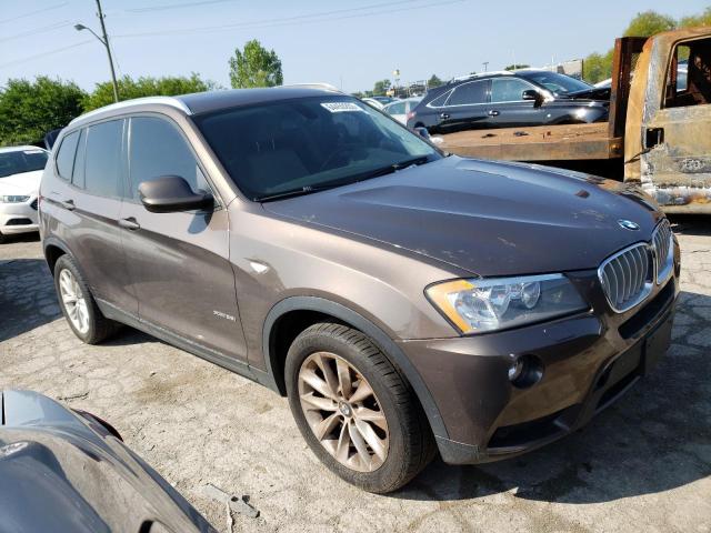 5UXWX9C52E0D30779 - 2014 BMW X3 XDRIVE28I BROWN photo 4