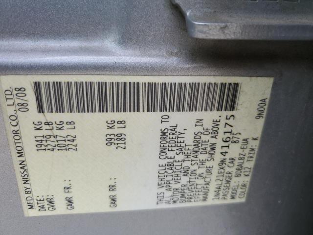 1N4AL21EX9N416175 - 2009 NISSAN ALTIMA 2.5 SILVER photo 12