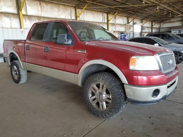 1FTPW14507KB22347 - 2007 FORD F150 SUPERCREW RED photo 4