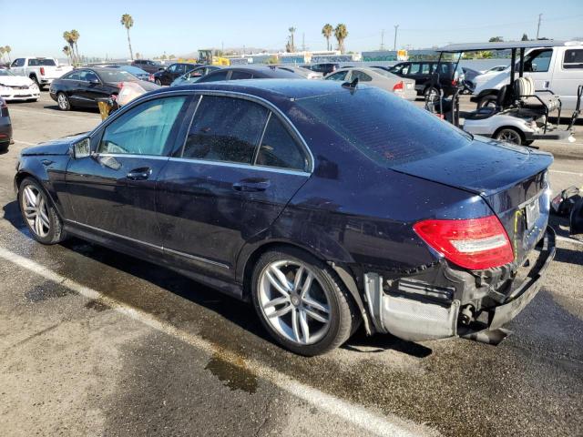 WDDGF4HB0ER306716 - 2014 MERCEDES-BENZ C 250 BLUE photo 2