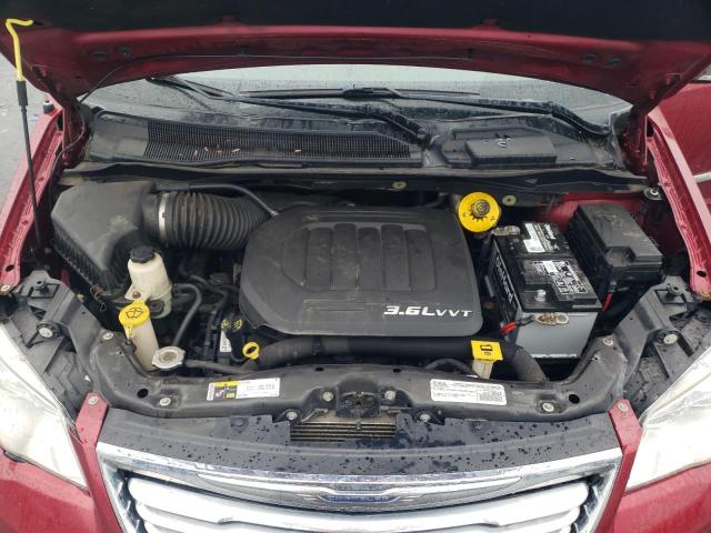 2C4RC1CG3GR303707 - 2016 CHRYSLER TOWN & COU TOURING L RED photo 12