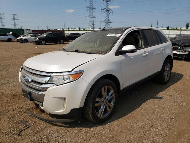 2FMDK3JC3EBA25563 - 2014 FORD EDGE SEL WHITE photo 1