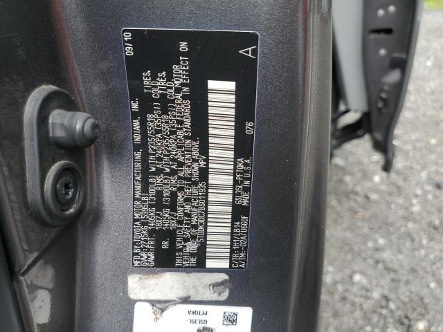 5TDDK3DC7BS011935 - 2011 TOYOTA SIENNA XLE გრაფიტი ფოტო 13