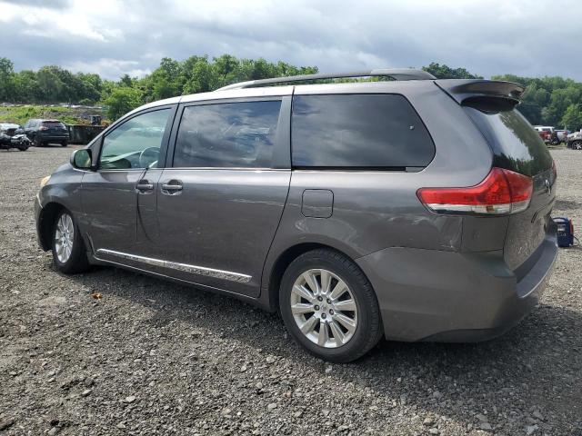 5TDDK3DC7BS011935 - 2011 TOYOTA SIENNA XLE გრაფიტი ფოტო 2