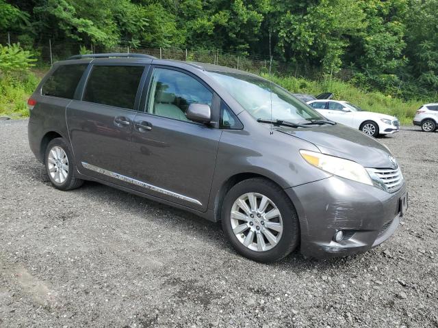 5TDDK3DC7BS011935 - 2011 TOYOTA SIENNA XLE გრაფიტი ფოტო 4