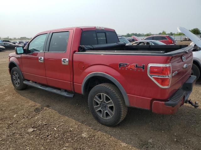 1FTFW1EVXAFC22790 - 2010 FORD F150 SUPERCREW RED photo 2