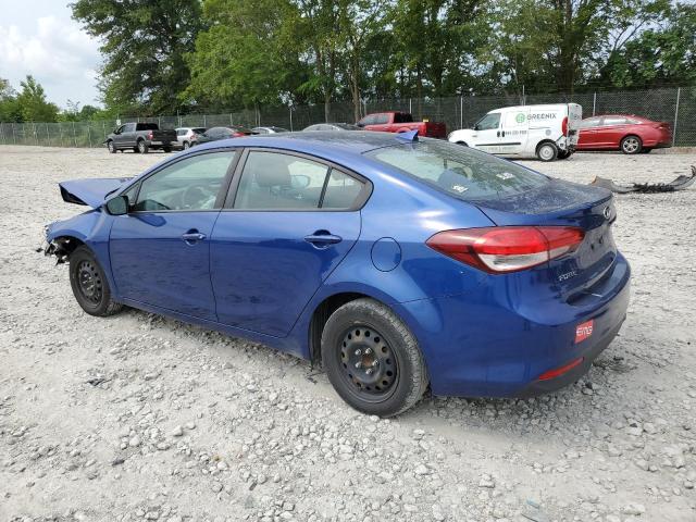 3KPFL4A76JE185068 - 2018 KIA FORTE LX BLUE photo 2