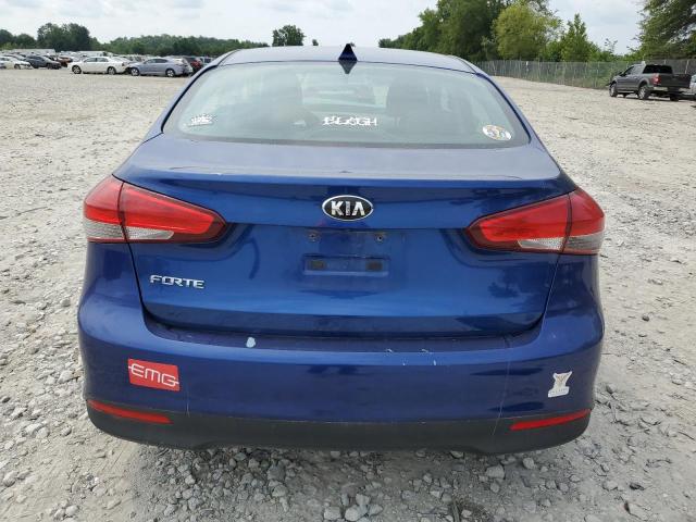 3KPFL4A76JE185068 - 2018 KIA FORTE LX BLUE photo 6