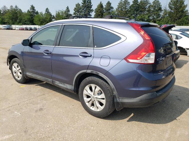 JHLRM4H77CC026945 - 2012 HONDA CR-V EXL BLUE photo 2