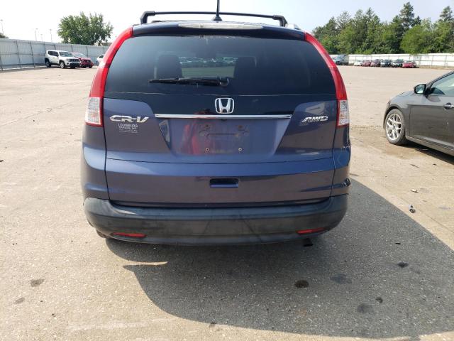 JHLRM4H77CC026945 - 2012 HONDA CR-V EXL BLUE photo 6