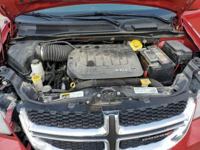 2C4RDGCG9GR171598 - 2016 DODGE GRAND CARA SXT RED photo 12