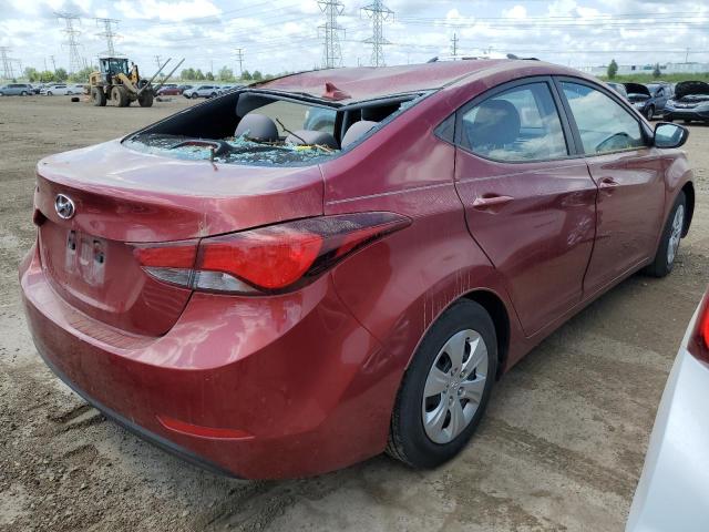 5NPDH4AE9GH748738 - 2016 HYUNDAI ELANTRA SE RED photo 3