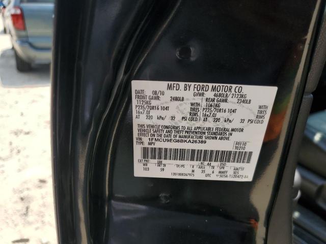 1FMCU9EG8BKA26389 - 2011 FORD ESCAPE LIMITED BLACK photo 13