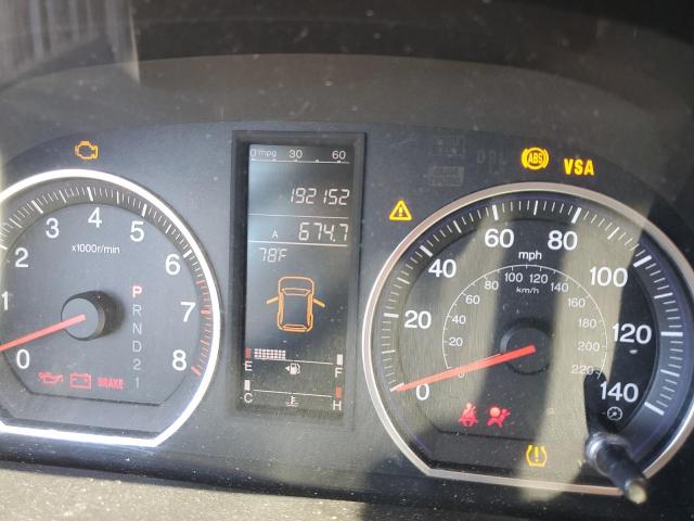 JHLRE48508C039636 - 2008 HONDA CR-V EX GREEN photo 9