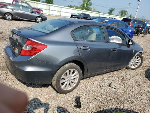 2HGFB2F85CH313494 - 2012 HONDA CIVIC EX CHARCOAL photo 3