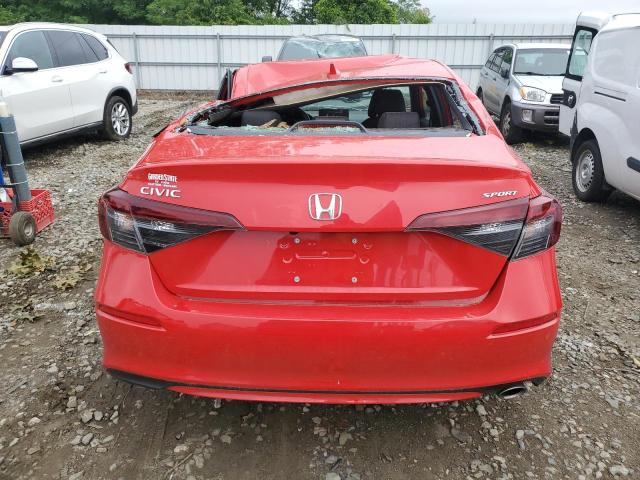 2HGFE2F51SH526342 - 2025 HONDA CIVIC SPORT წითელი ფოტო 6