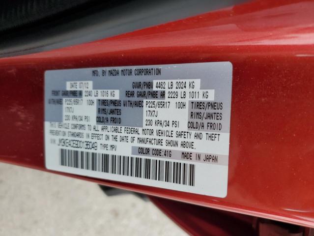 JM3KE4CE9D0136049 - 2013 MAZDA CX-5 TOURING MAROON photo 13