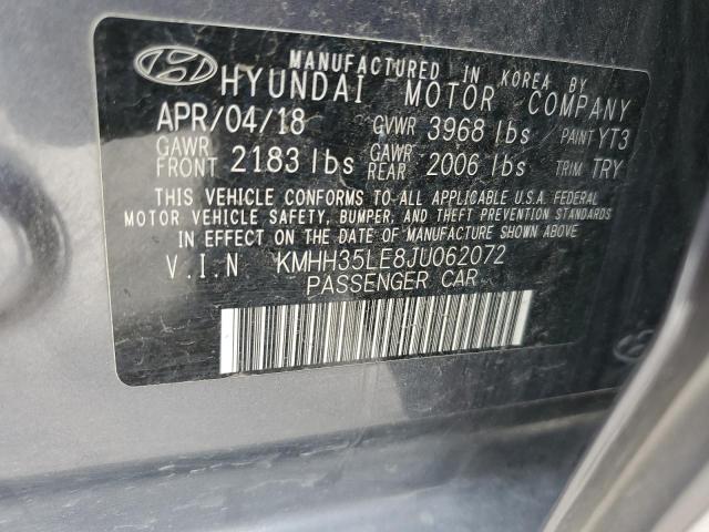 KMHH35LE8JU062072 - 2018 HYUNDAI ELANTRA GT GRAY photo 12