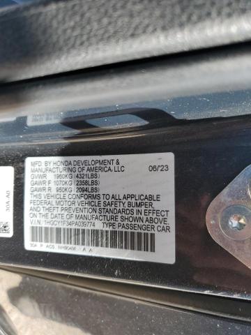 1HGCY1F34PA039774 - 2023 HONDA ACCORD EX CHARCOAL photo 24