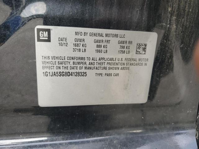 1G1JA5SG8D4128325 - 2013 CHEVROLET SONIC LS BLACK photo 12