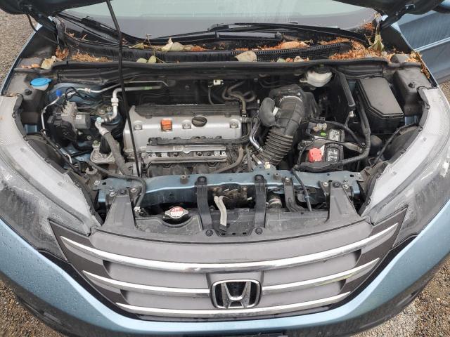 5J6RM4H7XEL103432 - 2014 HONDA CR-V EXL BLUE photo 12