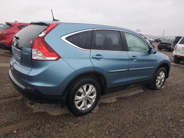 5J6RM4H7XEL103432 - 2014 HONDA CR-V EXL BLUE photo 3