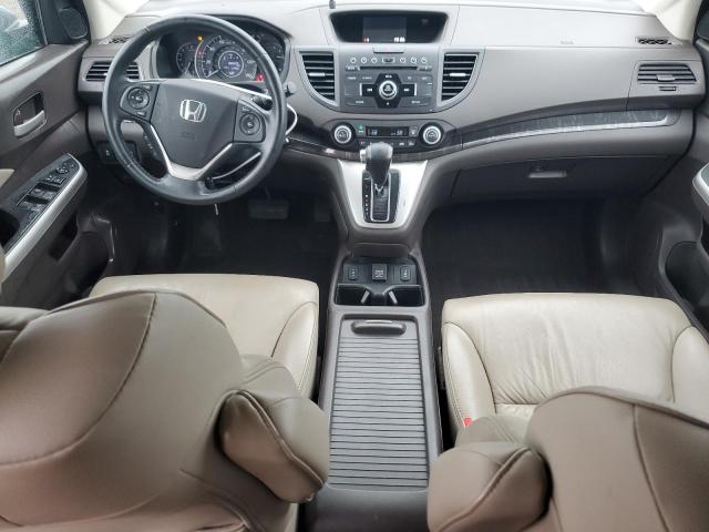 5J6RM4H7XEL103432 - 2014 HONDA CR-V EXL BLUE photo 8