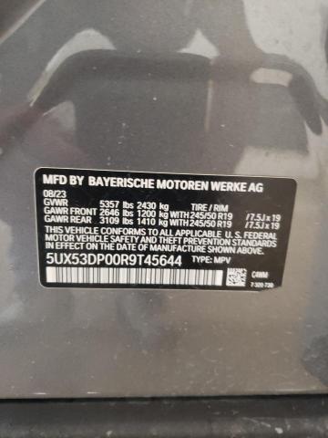 5UX53DP00R9T45644 - 2024 BMW X3 XDRIVE30I GRAY photo 13