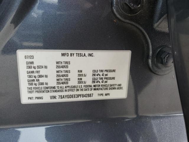7SAYGDEE3PF842887 - 2023 TESLA MODEL Y 石墨色 照片 13