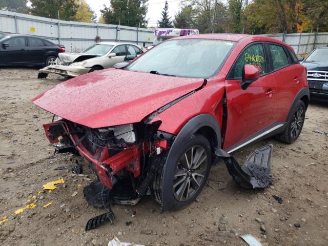 JM1DKFD79H0146642 - 2017 MAZDA CX-3 GRAND TOURING RED photo 2